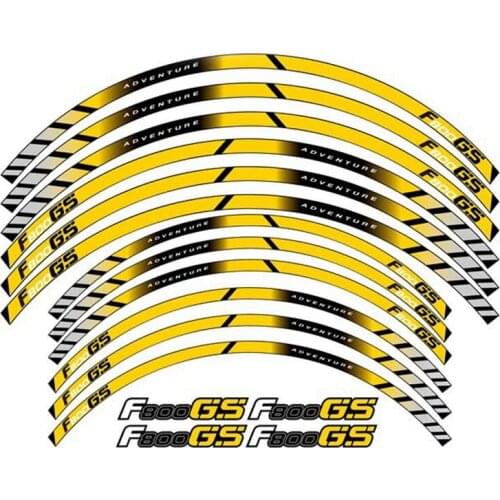 FOR BMW F800GS 2017 2018 F800GS F800GS Motorcycle 3D thick rim wheel placer paper to protect the outer edge sticker