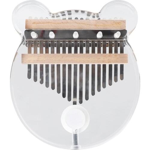 EQ Kalimba 17 Keys Thumb Piano,Crystal Kalimba Acrylic Mbira Finger Piano