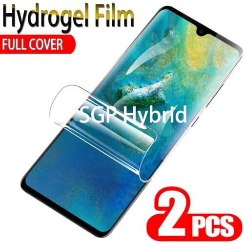 2PCS Hydrogel Film For Huawei Mate 20 Pro Lite Screen Protector Display Protective Film For huawei mate 20 pro lite huawie film