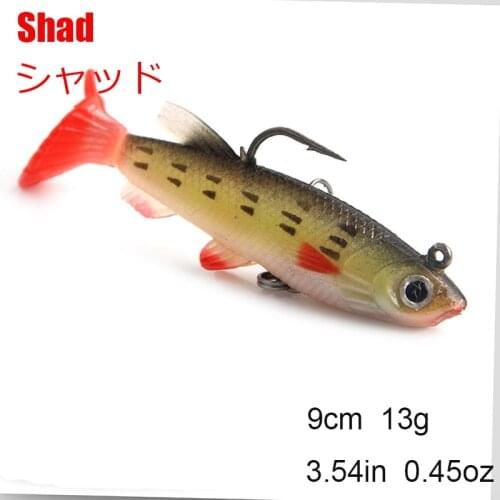 New 9Cm 14G Artificial Bait Silicone Soft Lure Fishing Lures for Fishing Floating Wobblers Pike Baits Shads Tackle Boxed