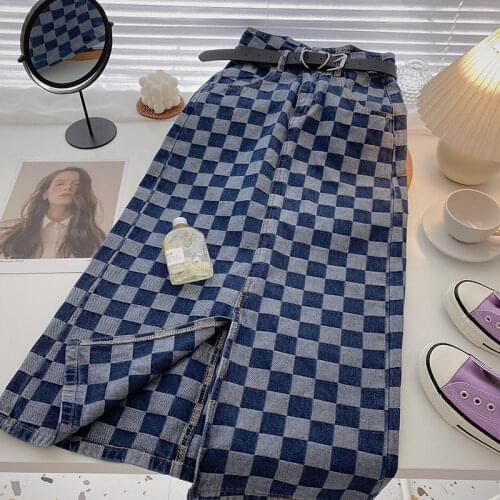 KOROBOV Denim Skirts For Women