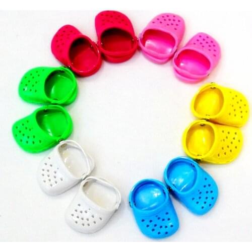 Summer Beach Sandals Slippers 7cm Shoes Fits 18 inch Doll 43CM Dolls Reborn Baby Doll Shoes For Girl Doll Boots