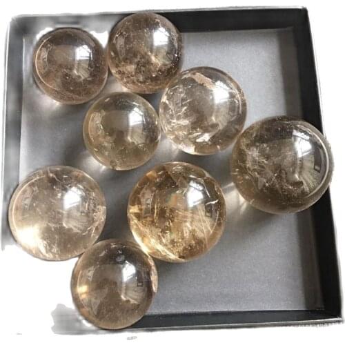 Natural tea crystal ball home decoration beautification environment white crystal Ornaments