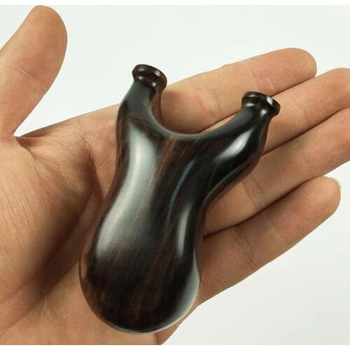 Hunting Slingshot Ebony Wood Slingshot Hunting Outdoor High Quality Slingshot Shooting Game Rubber Band Athletics Catapult 2019