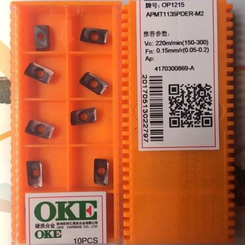 OKE APMT1135PDER-M2 OP1215/APMT1135PDER-H2 OP1215/APMT1135PDER-M2 OP1315/APMT1135PDER-H2 OP1315 CNC carbide inserts 10PCS/BOX