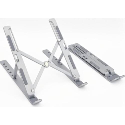 Portable Laptop Stand Aluminium Foldable Notebook Support Laptop Base Macbook Pro Holder Adjustable Bracket Computer Accessories