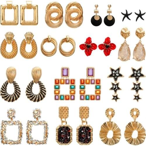 European and American Style Earrings Trendy Personality Exaggerated Series Earrings Creative All-match Earrings Women Jewelry
