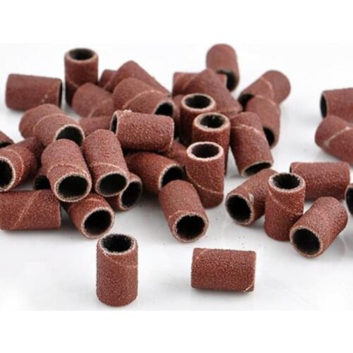 50 Pcs Sanding Band Grinding Wheel Nail Art DIY Pedicure Sander Sandingsleeve