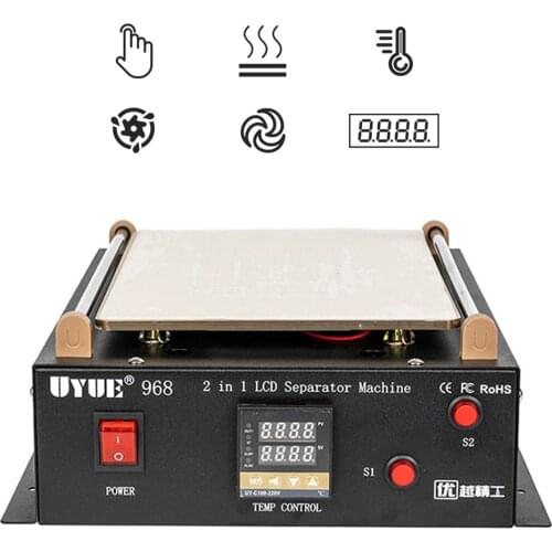 UYUE 968 Build-in Dual Vacuum Pump 14 Inch Separating Machine For iPad Samsung Tablet PC LCD Separator Screen Repair Machine