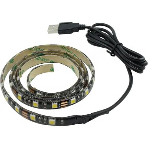 5V 50CM 1M 2M 3M 4M 5M USB LED strip light lamp SMD 5050 Christmas desk Decor lamp tape TV Background Lighting IP65 waterproof