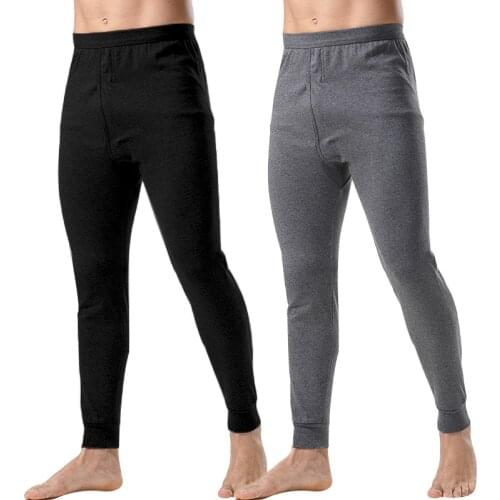 2020 Thermal Underwear Men Loose Winter Warm Thermo Underwear Man Leggings Long Pants Underpants Long Johns Home Pants