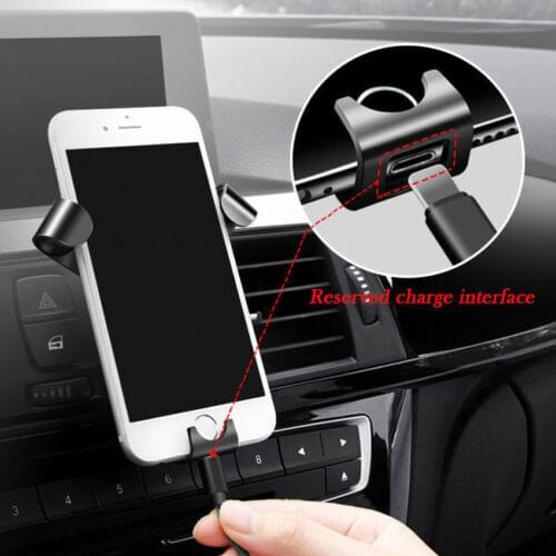 Universal Car Mobile Phone Holder Gravity Adjustable Smartphone Mount Stand Bracke Cradle Grip for IPhone Samsung Xiaomi Huawei