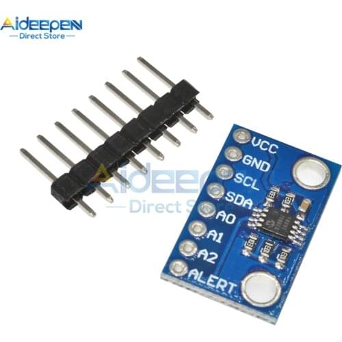 High Accuracy Temperature Sensor MCP9808 I2C Breakout Board Module 2.7V-5V Logic Voltage For Ardunio