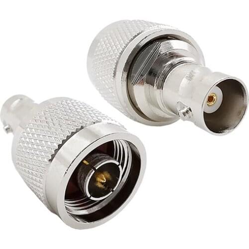 1PCS N-BNC RF Adapter N Type Male Plug to BNC Female Jack RF Coaxial Connector Convert for Radio Walkie Talkie CCTV Camera