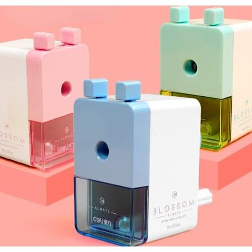 1Pcs Pencil Sharpener Manual Pencil Sharpener Mechanical Colorful Double Button Stationery Office & School Supplies