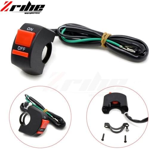 1Piece Universal Motorcycle Handlebar Fog Light Switch ON-OFF Button Switch 12VDC For U2 U5 U7 U8 LED Head Lamp Angel Eye Light