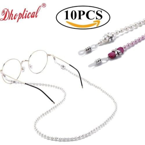10 pcs colorful sunglasses chain eyeglasses decorate chain good design bead for woman by dhoptical