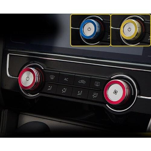 2pcs for MG MG6 2018 Volume Air conditioner knob decorate ring