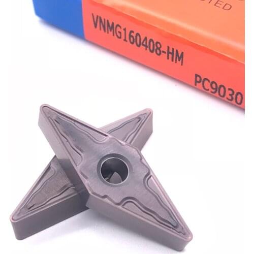 50PCS VNMG160408 HM PC9030 high quality Turning Tool Carbide Inserts for Stainless Steel for MVJNR/ MVUNR