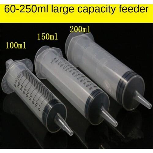 60ml/100ml/150ml Reusable Big Large Hydroponics Plastic Nutrient Sterile Health Measuring Syringe Tools Cat Feeding Accessories