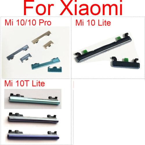 On/Off Power&Volume Side Button For Xiaomi Mi 10 10Pro Mi 10T Lite Mi11 Lite Power & Volume Control Switch Key Replacement Parts