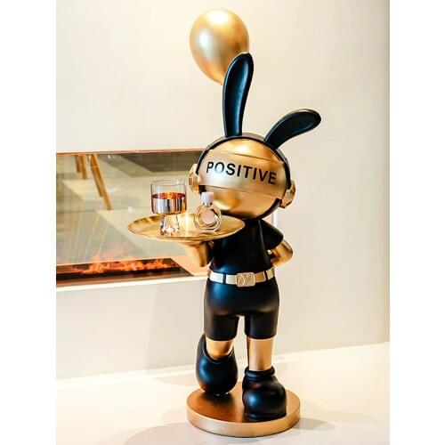 Living Room Large Landing Tray Decoration Interior Figurines Store Welcome Guests Creative Balloon Rabbit Housewarming Gifts