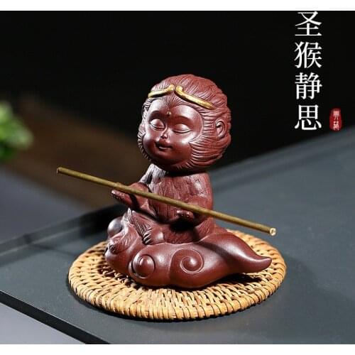 Another tea pet recommended furnishing articles furnishing articles pure hand-made tea play the monkey meditation