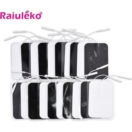 20pcs Large Size Reusable EMS/Tens Electrode Pad For Pulse Digital Acupuncture Therapy Massager Electrical Muscle Stimulator