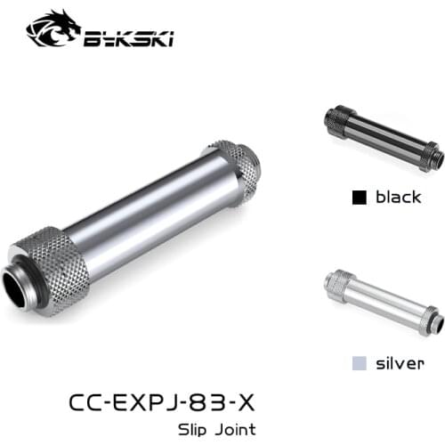 BYKSKI G1/4" Male to Male Rotary Connectors Extender (70-100mm) use for GPU Card use for Cross Fire connect SLI Retractable