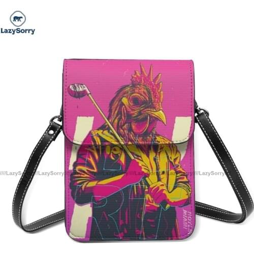 Hotline Miami Shoulder Bag Woman Fashion Mobile Phone Bag Vintage Leather Travel Bags