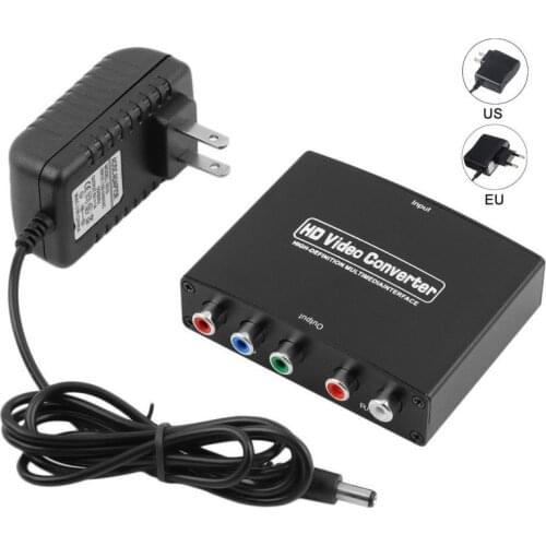 HDTV 4K HDMI-compatible to 5 RCA RGB Component YPbPr HD Video +R/L Audio Converter HD 1080P Adapter Converter Hypp