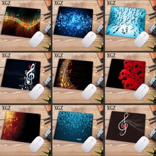 XGZ Musical Notes Customized Laptop Gaming Keyboard Mouse Pad Size for 18x22x0.2cm Rubber Mousepads Table Mat Big Promotion
