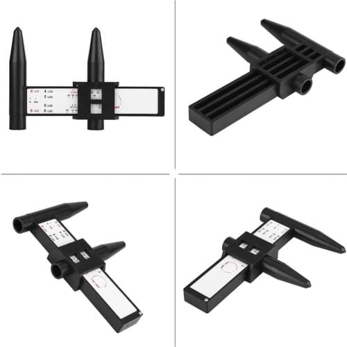 New Car Wheel Rim Bolt Pattern Sliding Measuring Gauge Tool PCD Ruler 4 5 6 8 Pattern Measuring Tool Carros Exterior Automobile