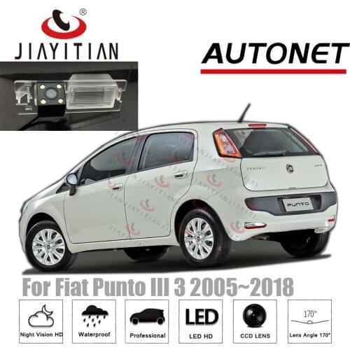 JiaYiTian car Rear View Camera For Fiat Grande Punto 188 Punto EVO 2005~2018 Reverse camera backup license plate camera CCD CAM