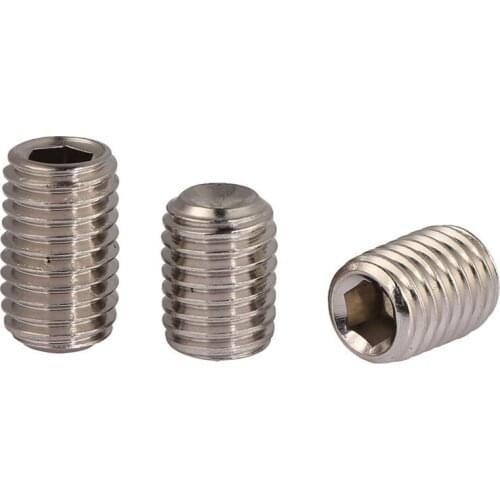 [M10] 304 Stainless Steel DIN916 Concave Machine Meters Screw Top Wire/ Set Screws Hexagonal Head Screws M10*8/10-30mm