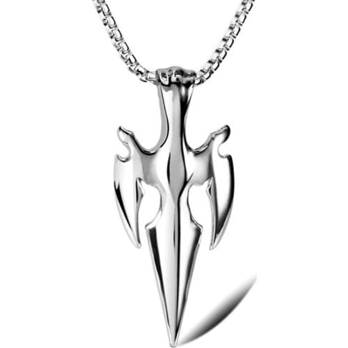 RIR Funk Style Men Jewelry 316L Stainless Steel Fashion Pendant Necklace The Flame Fire White Silver Necklaces Men Gift LP1066