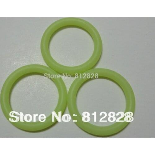 30pcs Neon Green Silicone Pacifier Dummy Ring MAM Adapter Food Grade Silicone Inner Diameter 21mm