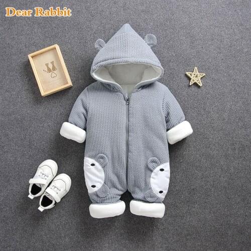 2020 New Baby rompers Overalls Clothes Winter Boy Girl Garment Thicken Warm Pure Cotton Outerwear coat jacket kids Snow Wear