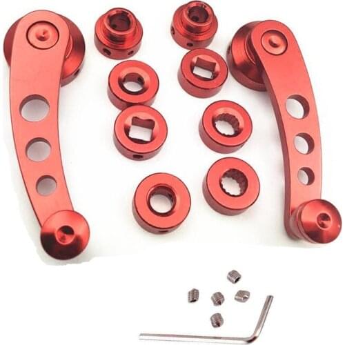 New Black Red Purple Silver Chrome Car Truck Pickup Window Winder Crank Glass Handle Aluminium Knob Universal