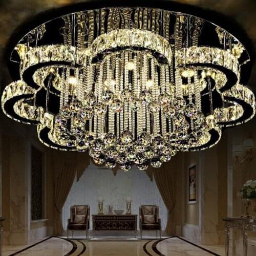 New led ceiling lamp living room lighting simple modern crystal lamp round European bedroom dining room lighting LED lighting