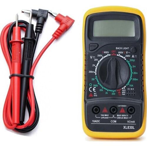 Portable Electrical Digital Multimeter Testers Backlight AC DC Ammeter Voltmeter Ohm Tester Meter Handheld LCD Voltmeter Volt