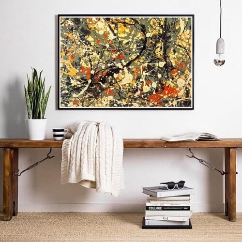 Jackson Pollock Poster Abstract Modern Painting Art Wall Pictures For Living Room Home Decor Prints
