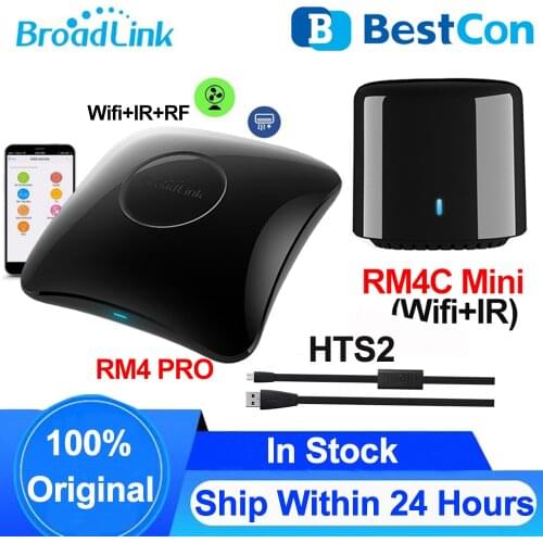 Broadlink RM4 PRO BestCon RM4C Mini Smart Home Wifi IR RF Remote Control Universal Remote HTS2 Temperature and Humidity Sensor