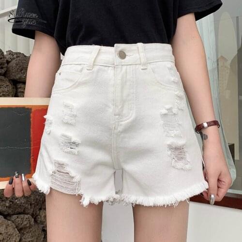 Korean Style Women Loose Shorts Streetwear High Waist Wide Leg Denim Shorts for Women 2020 New Jean Shorts Women 9353 50