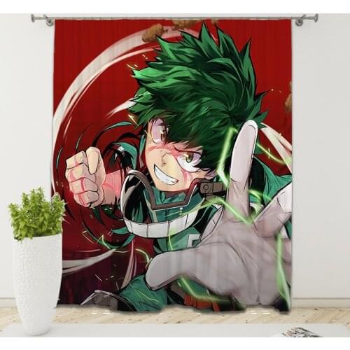 Anime My Hero Academia 3D Printed Curtain Kids Bedroom Living Room Curtain Home Decoration Parlour Room Blackout Curtains 01