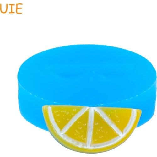 SYL046U Piece of Orange Silicone Mold - Fruit Mold Cake Decoration, Cupcake Topper, Fondant, Resin, Cookie Biscuit, Icing Mold