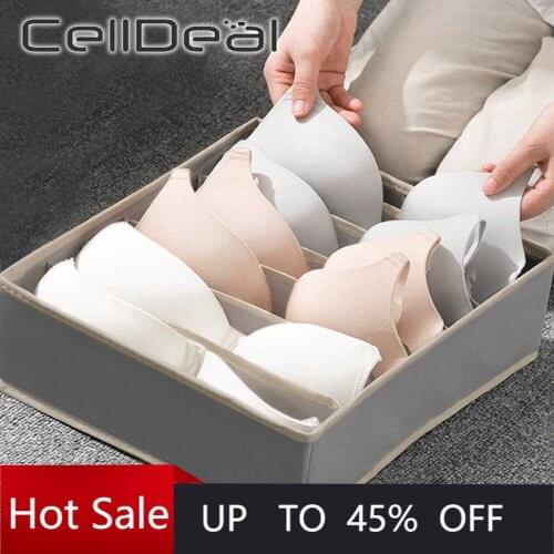 Multi-size Foldable Storage Boxes Bra Ties Underwear Closet Organizer Drawer Divider Clothing Socks Box Home Sort Out drawer