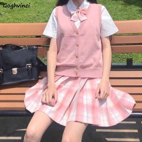 Sweater Vest Women Solid Embroidery Simple All-match Sleeveless Korean Style Ulzzang Streetwear Knitting Retro Students Fashion