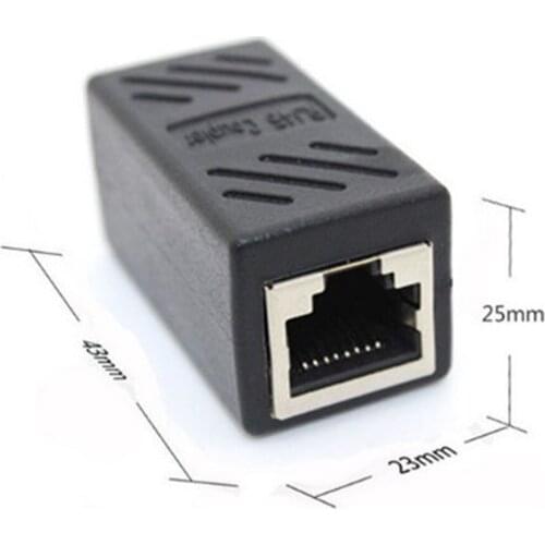 Female to Female Network Connector Adapter LAN RJ45 Ethernet Cable Extension Converter Coupler Extender 1PCS