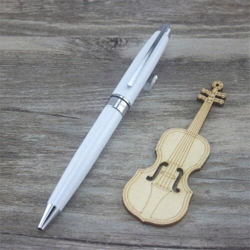 ZY white Ballpoint Pen high quality metal roller ball pens business gift school office supplies teacher 004